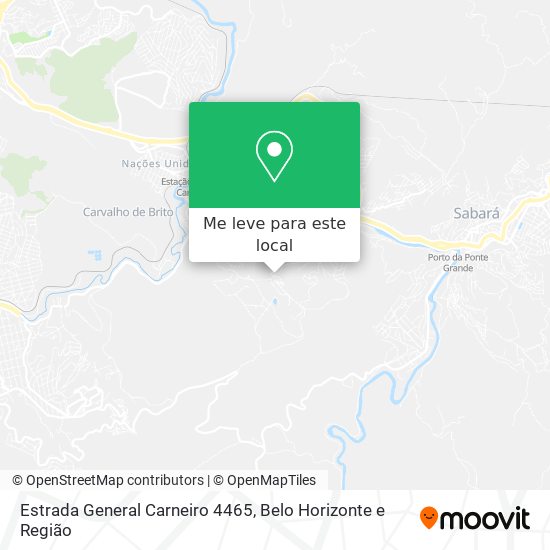 Estrada General Carneiro 4465 mapa