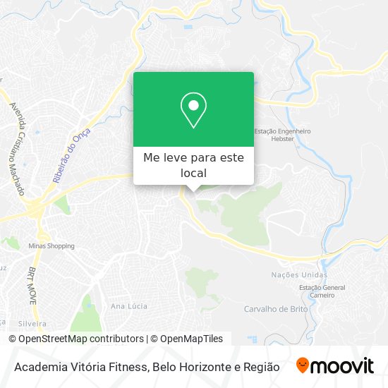 Academia Vitória Fitness mapa