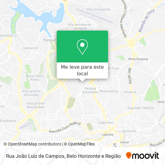 Rua João Luiz de Campos mapa