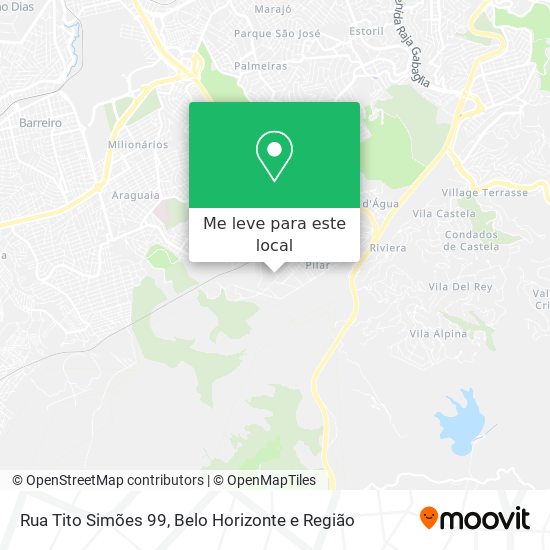 Rua Tito Simões 99 mapa