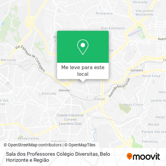 Sala dos Professores Colégio Diversitas mapa