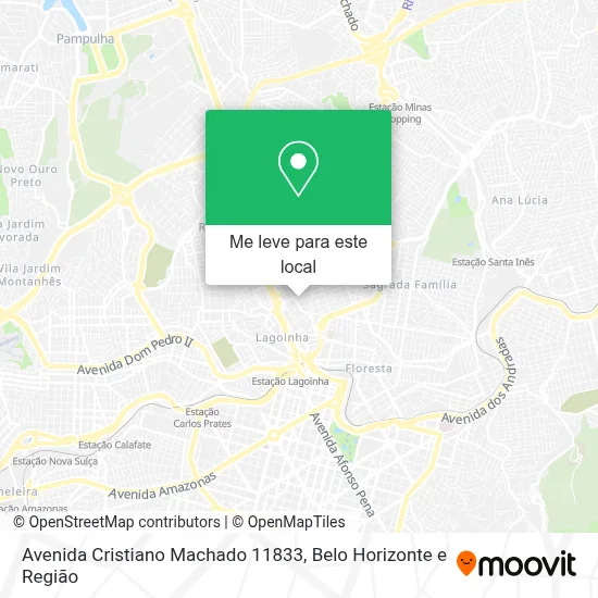 Como chegar até Avenida Cristiano Machado 11833 em Belo Horizonte de ...
