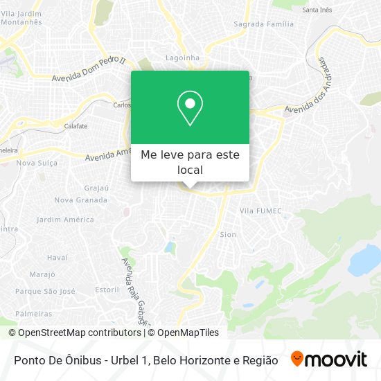 Ponto De Ônibus - Urbel 1 mapa