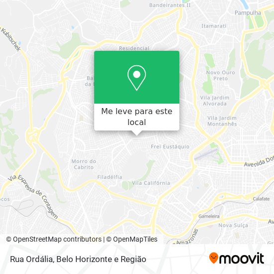 Rua Ordália mapa