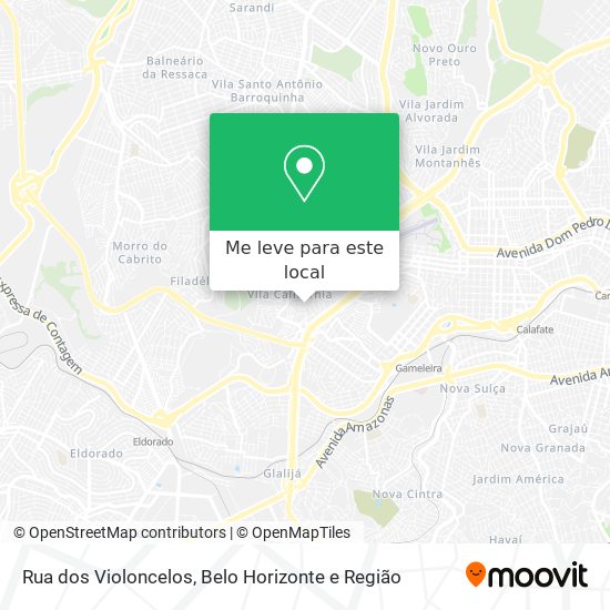 Rua dos Violoncelos mapa