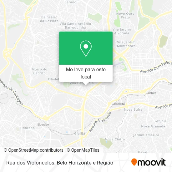 Rua dos Violoncelos mapa