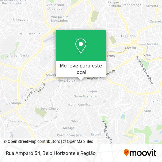 Rua Amparo 54 mapa
