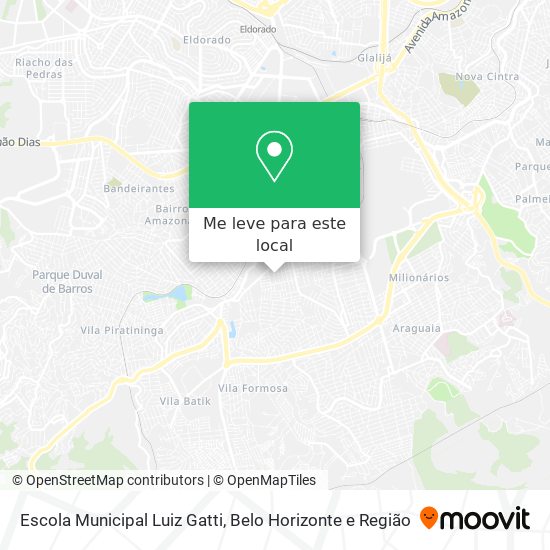 Escola Municipal Luiz Gatti mapa