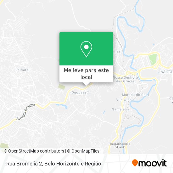 Rua Bromélia 2 mapa