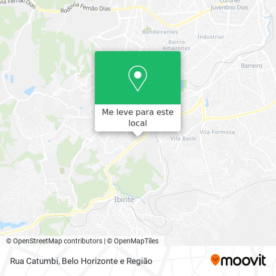 Rua Catumbi mapa