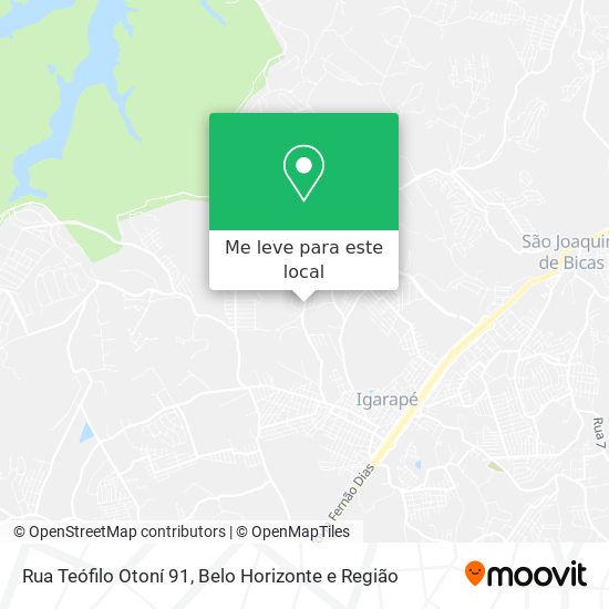 Rua Teófilo Otoní 91 mapa