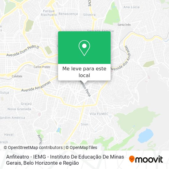 Anfiteatro - IEMG - Instituto De Educação De Minas Gerais mapa