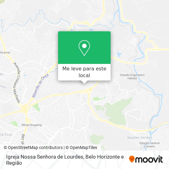 Igreja Nossa Senhora de Lourdes mapa