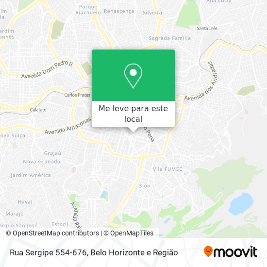 Rua Sergipe 554-676 mapa
