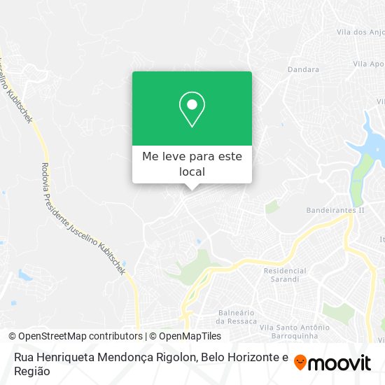 Rua Henriqueta Mendonça Rigolon mapa