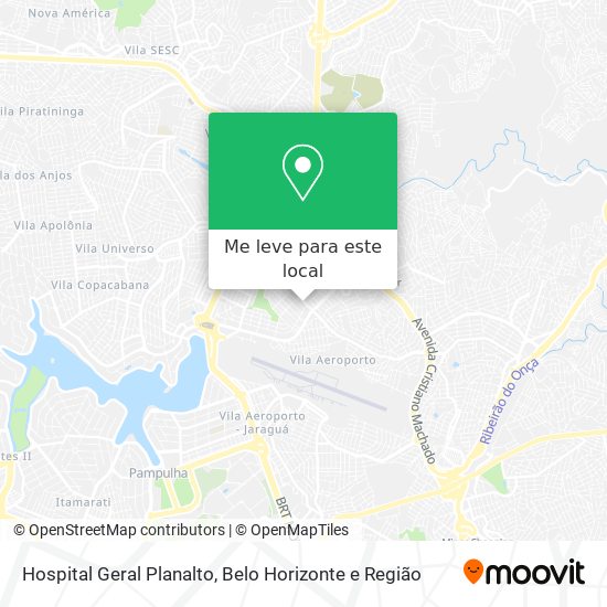 Hospital Geral Planalto mapa