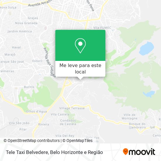 Tele Taxi Belvedere mapa