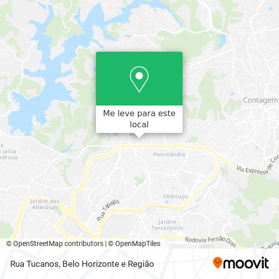 Rua Tucanos mapa
