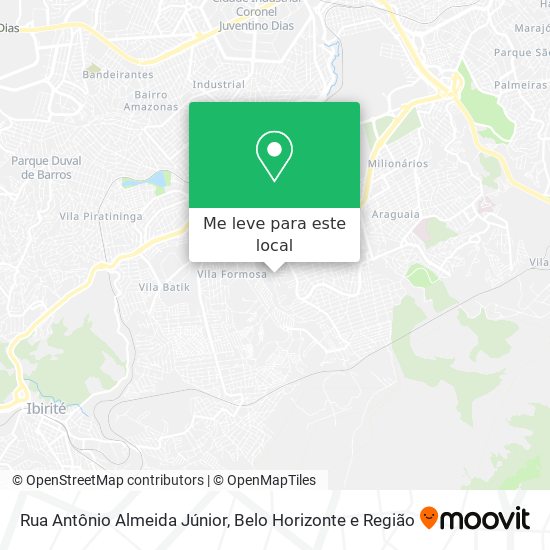 Rua Antônio Almeida Júnior mapa