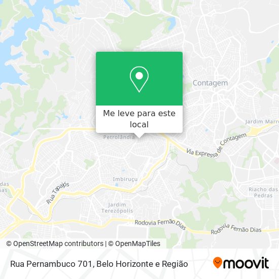 Rua Pernambuco 701 mapa