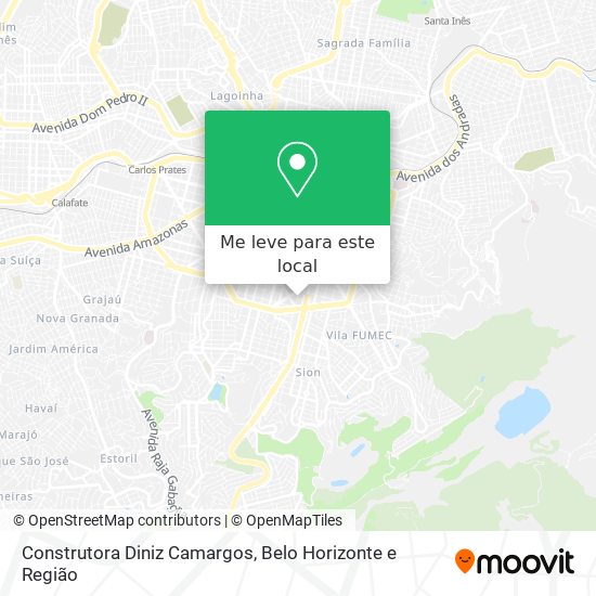 Construtora Diniz Camargos mapa
