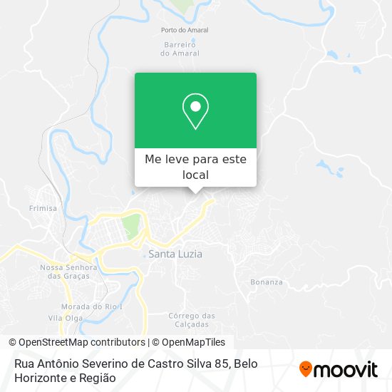 Rua Antônio Severino de Castro Silva 85 mapa