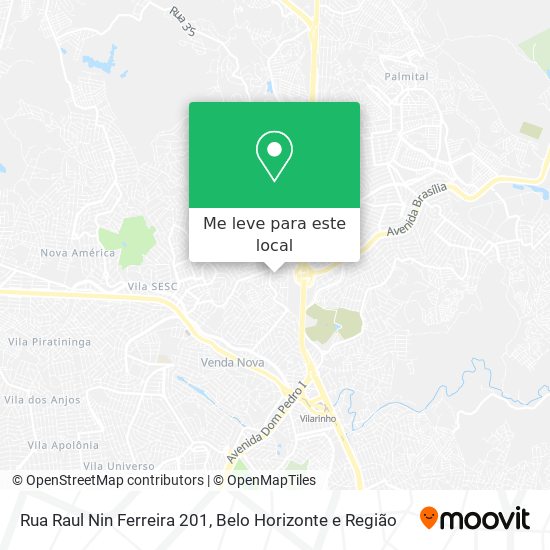 Rua Raul Nin Ferreira 201 mapa
