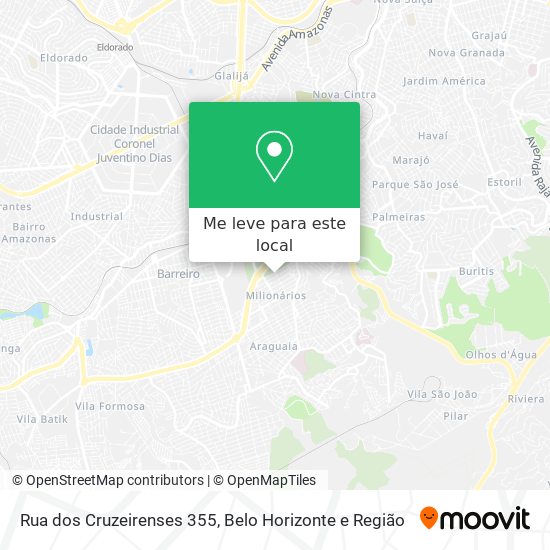 Rua dos Cruzeirenses 355 mapa