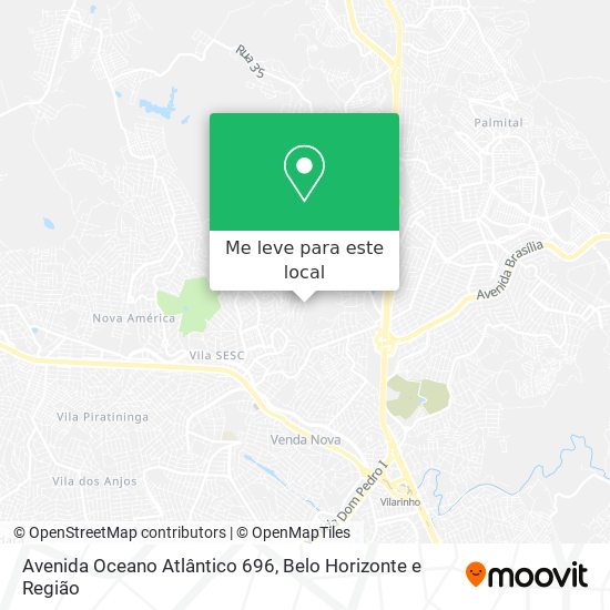 Avenida Oceano Atlântico 696 mapa