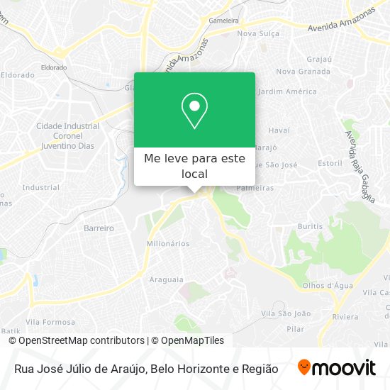Rua José Júlio de Araújo mapa