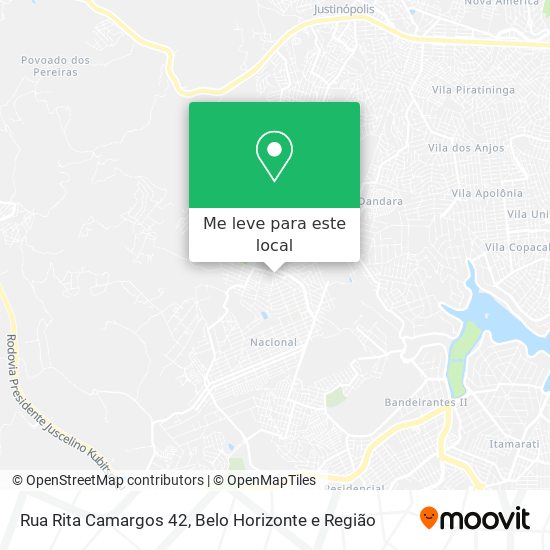 Rua Rita Camargos 42 mapa