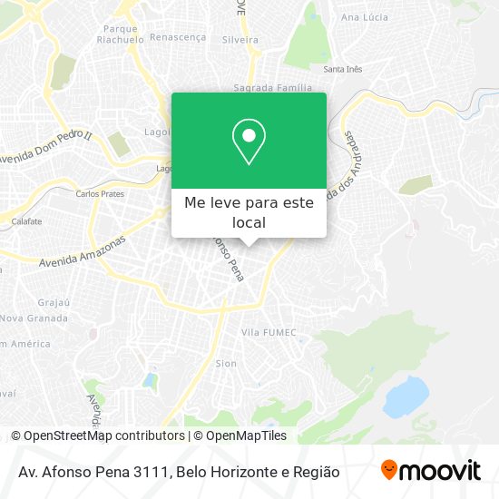 Av. Afonso Pena 3111 mapa