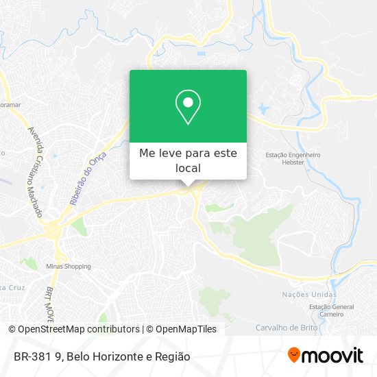 BR-381 9 mapa