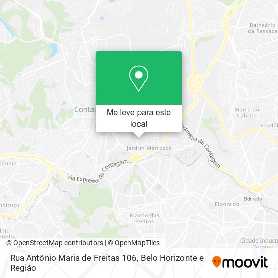 Rua Antônio Maria de Freitas 106 mapa