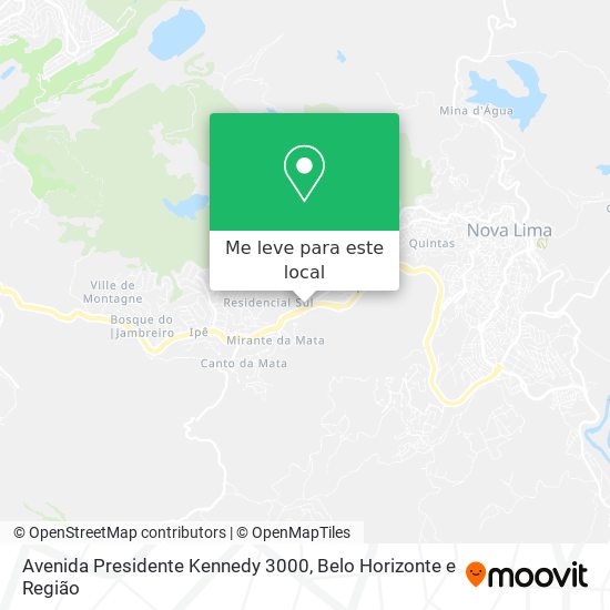 Avenida Presidente Kennedy 3000 mapa