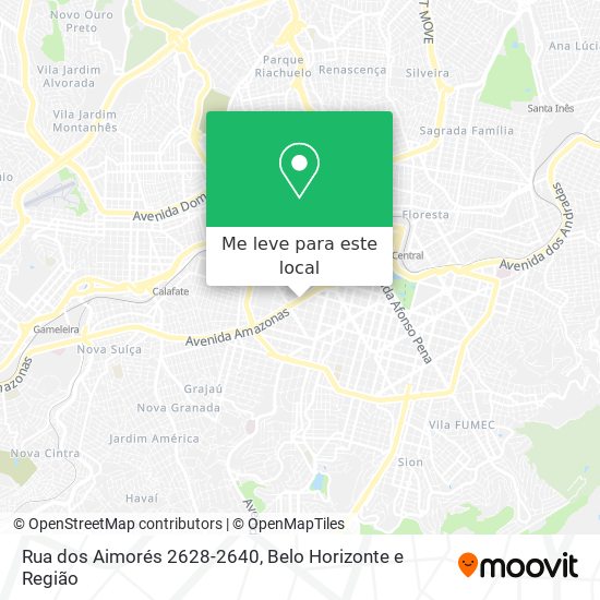 Rua dos Aimorés 2628-2640 mapa