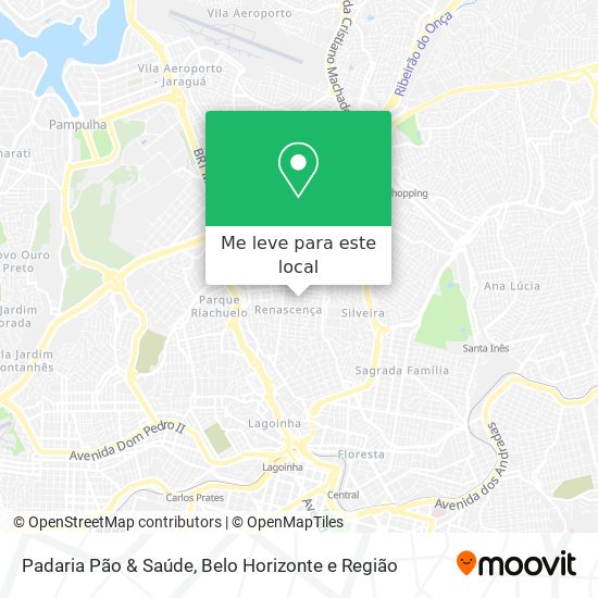 Padaria Pão & Saúde mapa