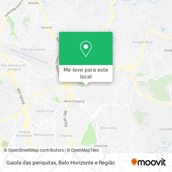 Gaiola das periquitas mapa