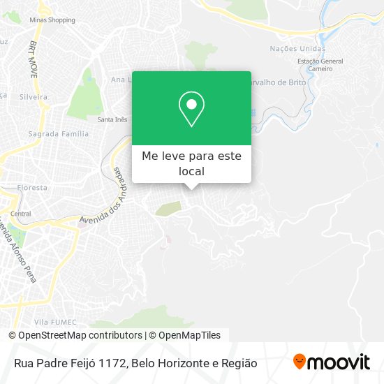 Rua Padre Feijó 1172 mapa