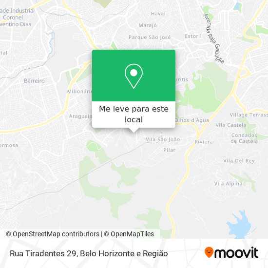 Rua Tiradentes 29 mapa