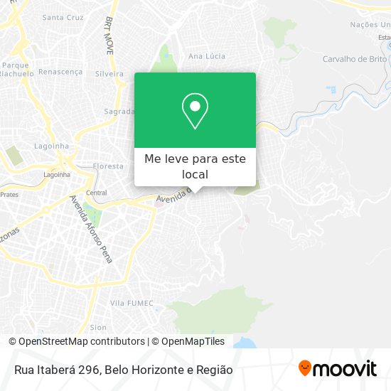Rua Itaberá 296 mapa