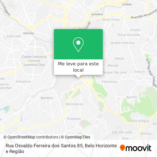Rua Osvaldo Ferreira dos Santos 85 mapa