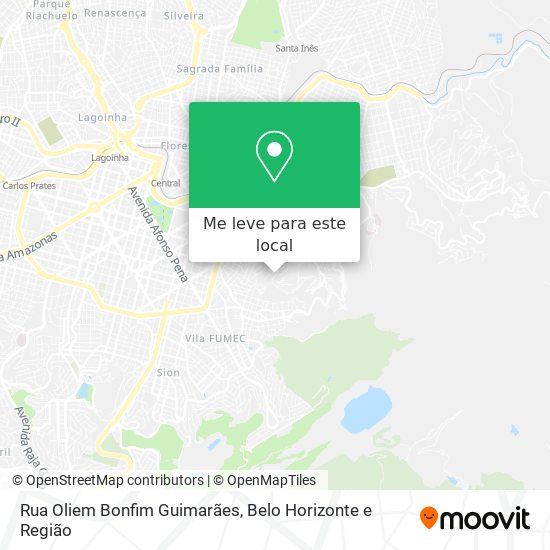 Rua Oliem Bonfim Guimarães mapa