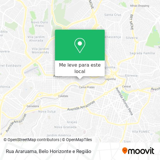 Rua Araruama mapa