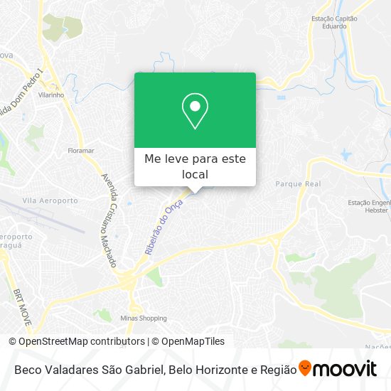 Beco Valadares São Gabriel mapa