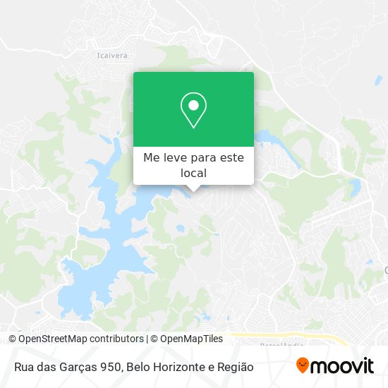 Rua das Garças 950 mapa