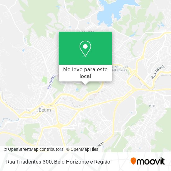 Rua Tiradentes 300 mapa