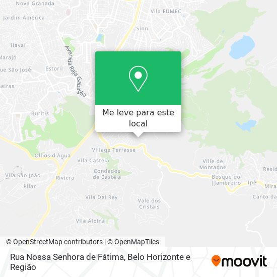 Rua Nossa Senhora de Fátima mapa