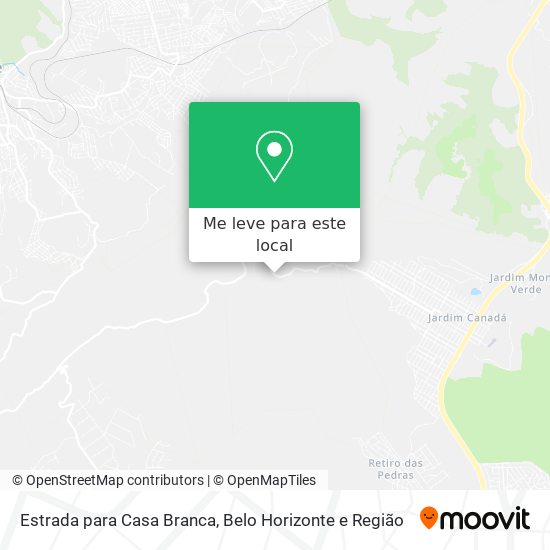 Estrada para Casa Branca mapa
