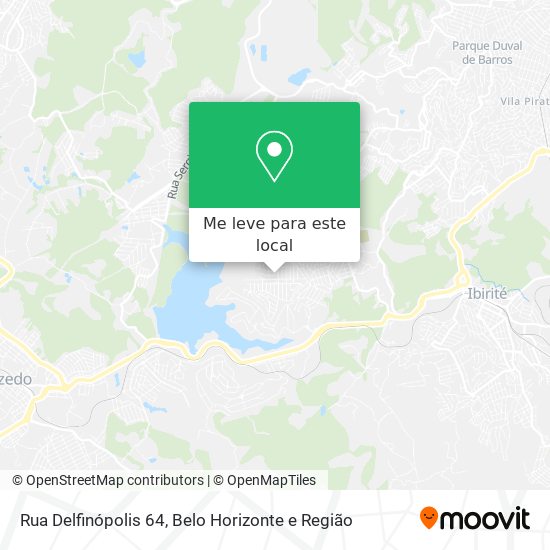 Rua Delfinópolis 64 mapa